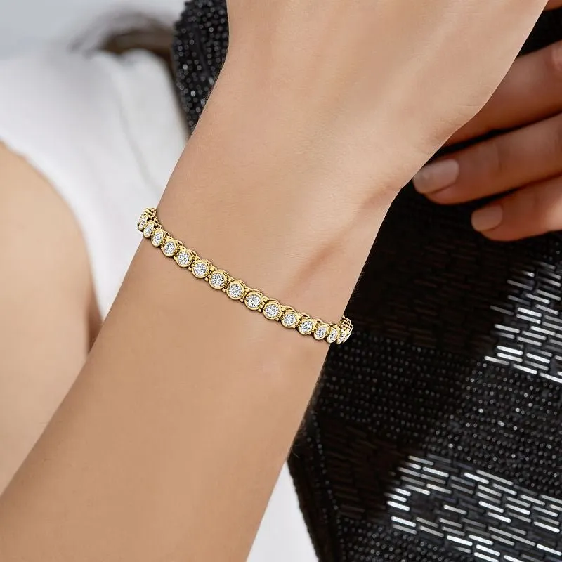 2.00 CT Round Cut Lab Grown Diamonds - Tennis Bracelet
