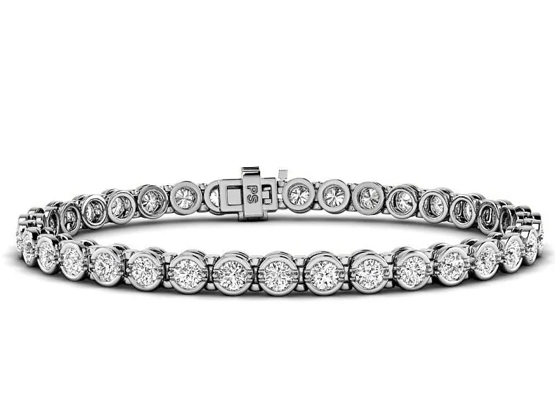 2.00 CT Round Cut Lab Grown Diamonds - Tennis Bracelet