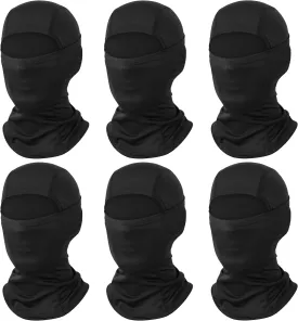 6 Packs Ski Mask Sun UV Protection Hood Breathable, Balaclava Face Mask for Men Women - Motorcycle Fish