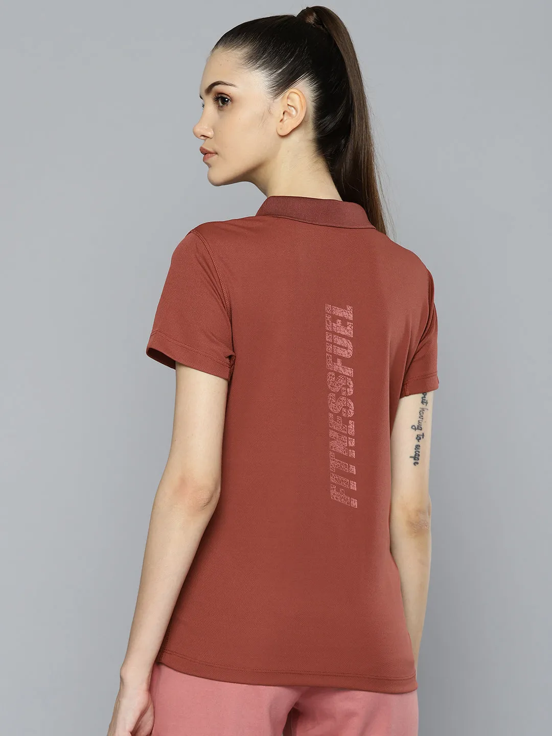 Alcis Women Red Printed T-shirt