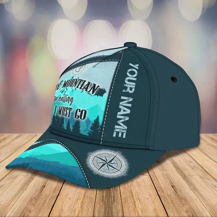 And In To The Forest I Go To Lose My Mind and Find My Soul 3D Hiking Cap for Women, Hiking Hat for Hiking Lovers