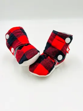 Baby Booties (Buffalo Plaid)