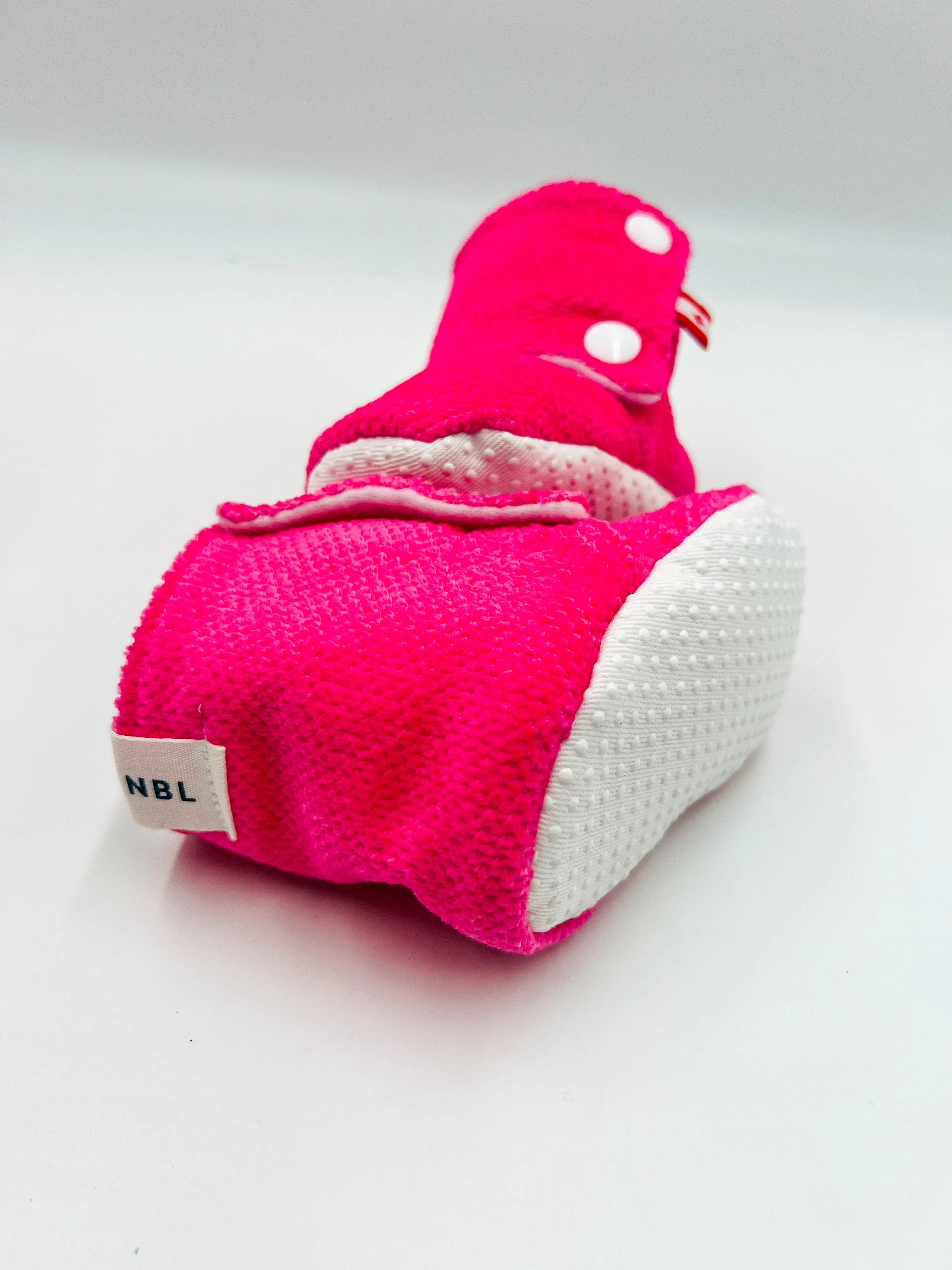 Baby Booties (fuchsia corduroy)
