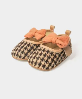 Bloom Houndstooth Design Booties
