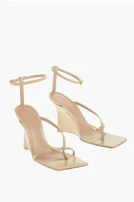 Bottega Veneta Squared Leather Sandals Wedge