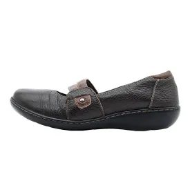 Clarks Ashland Twist Mary Jane Loafers Leather Black Colour For Women