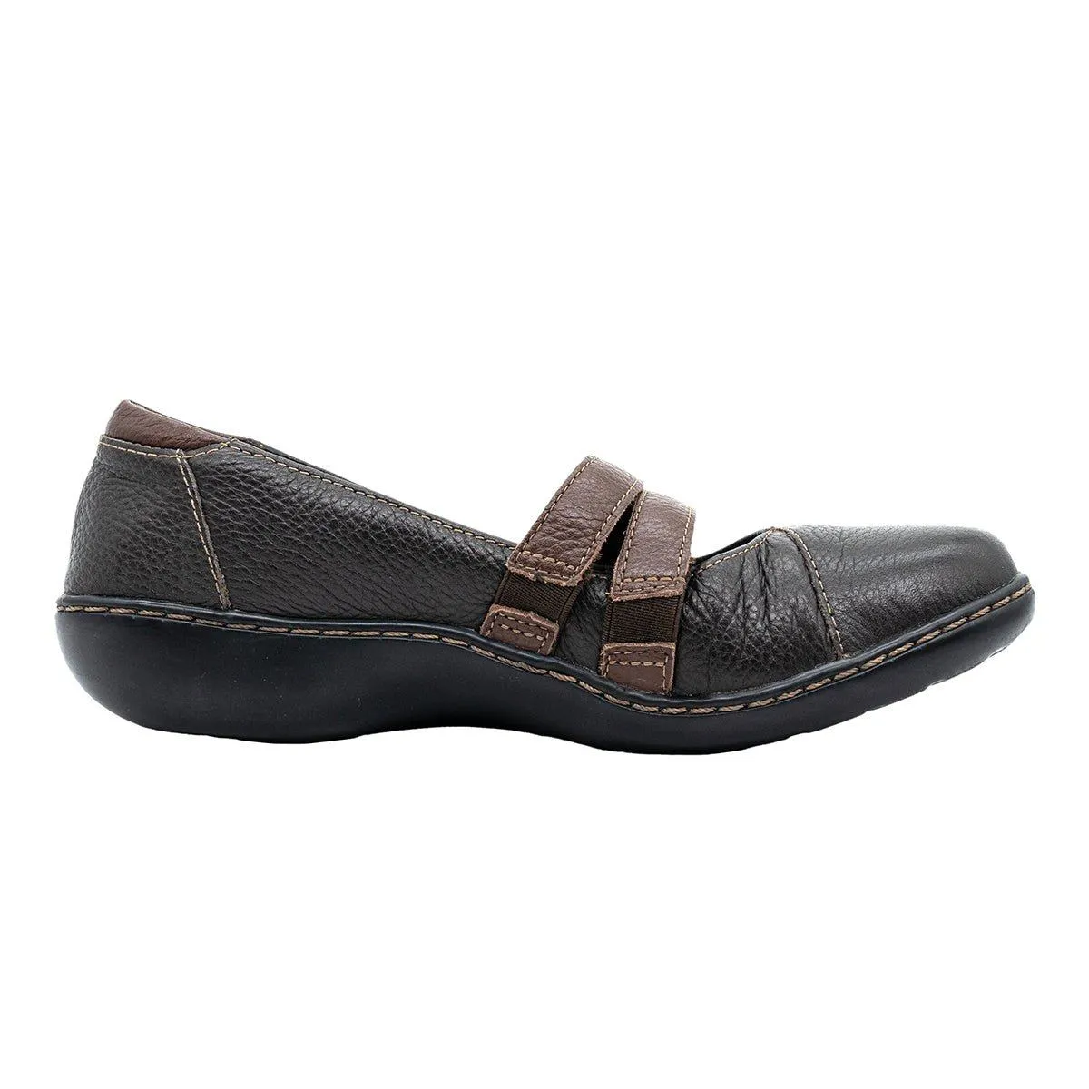 Clarks Ashland Twist Mary Jane Loafers Leather Black Colour For Women