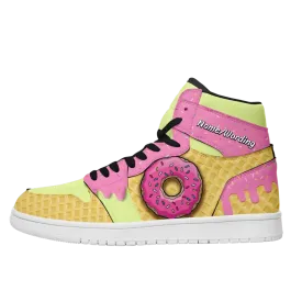 Discover Uniqueness with Our Custom Simpson Remix AJ1H Black and White Shoelace Color Scheme Tailored for Anime ,AJ1H-23020170