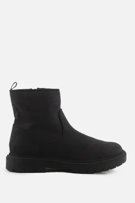 European Brand Zipper Chelsea Ankle Boots | Textile
