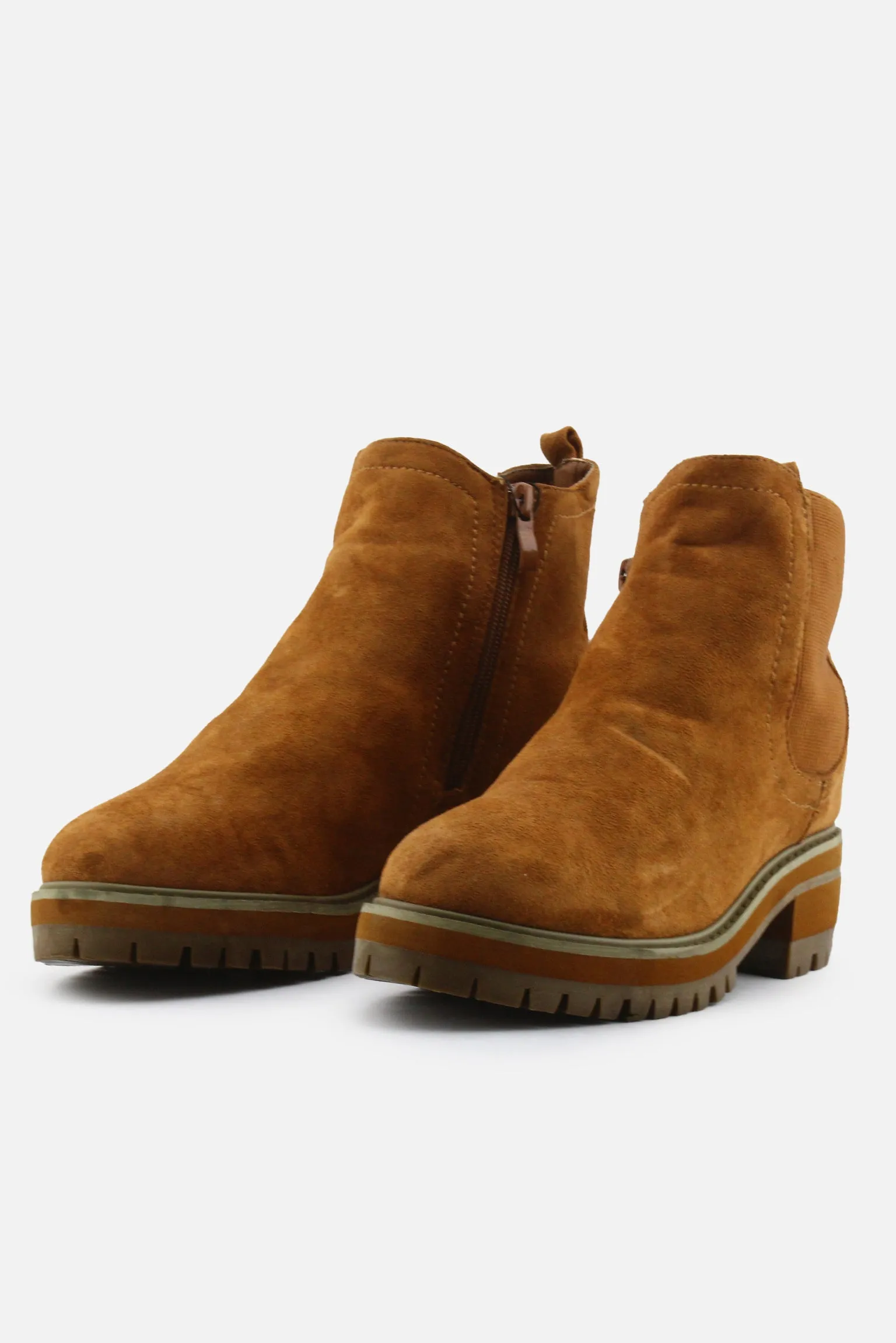 European Brand Zipper Stretchable Chelsea Ankle Boots | Suede