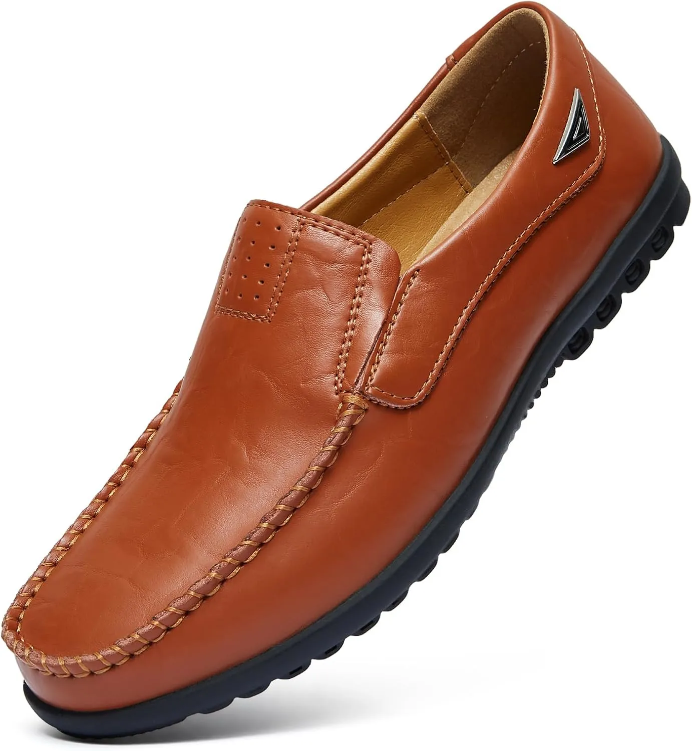 Go Tour Men??s Casual Leather Fashion Slip-on Loafers Shoes