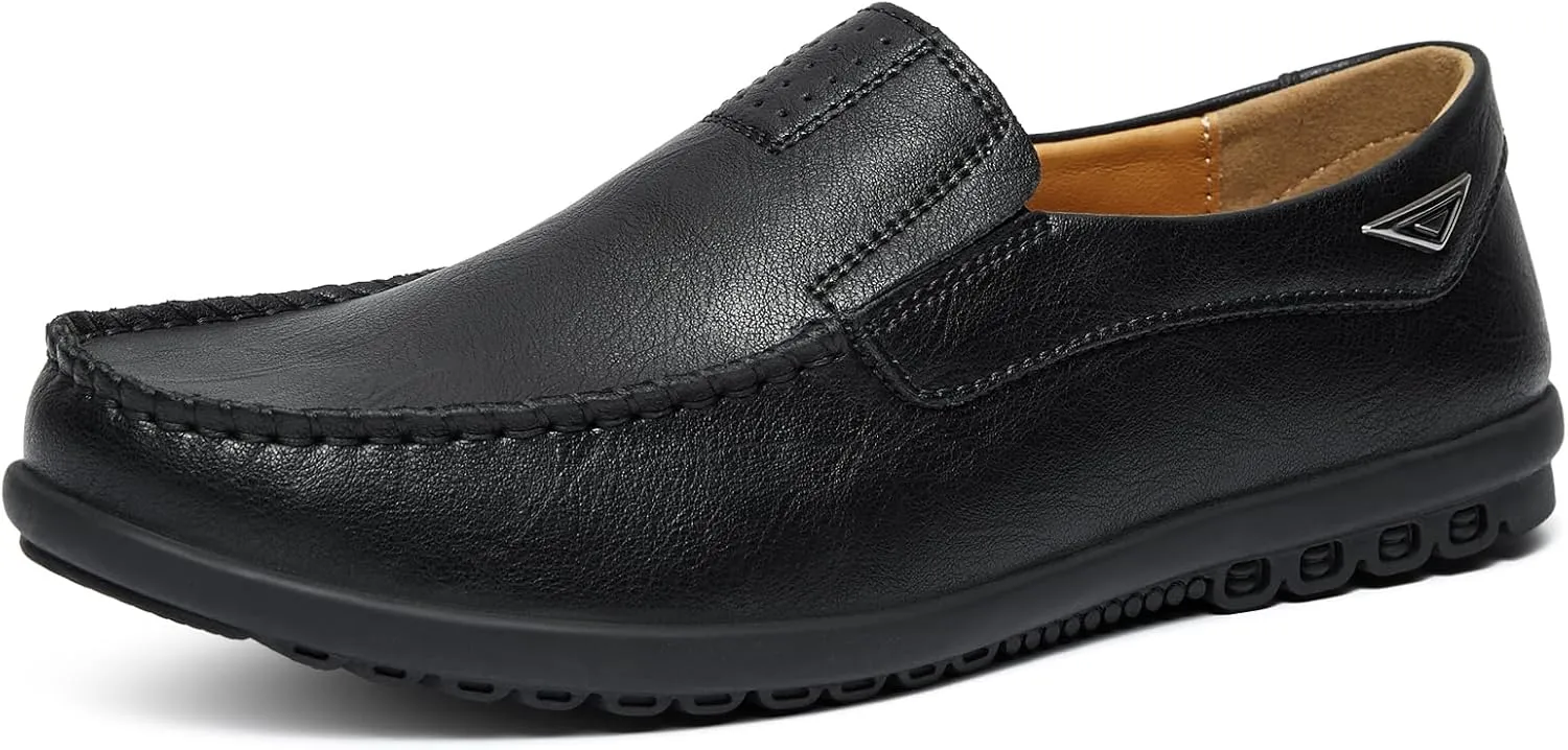 Go Tour Men??s Casual Leather Fashion Slip-on Loafers Shoes