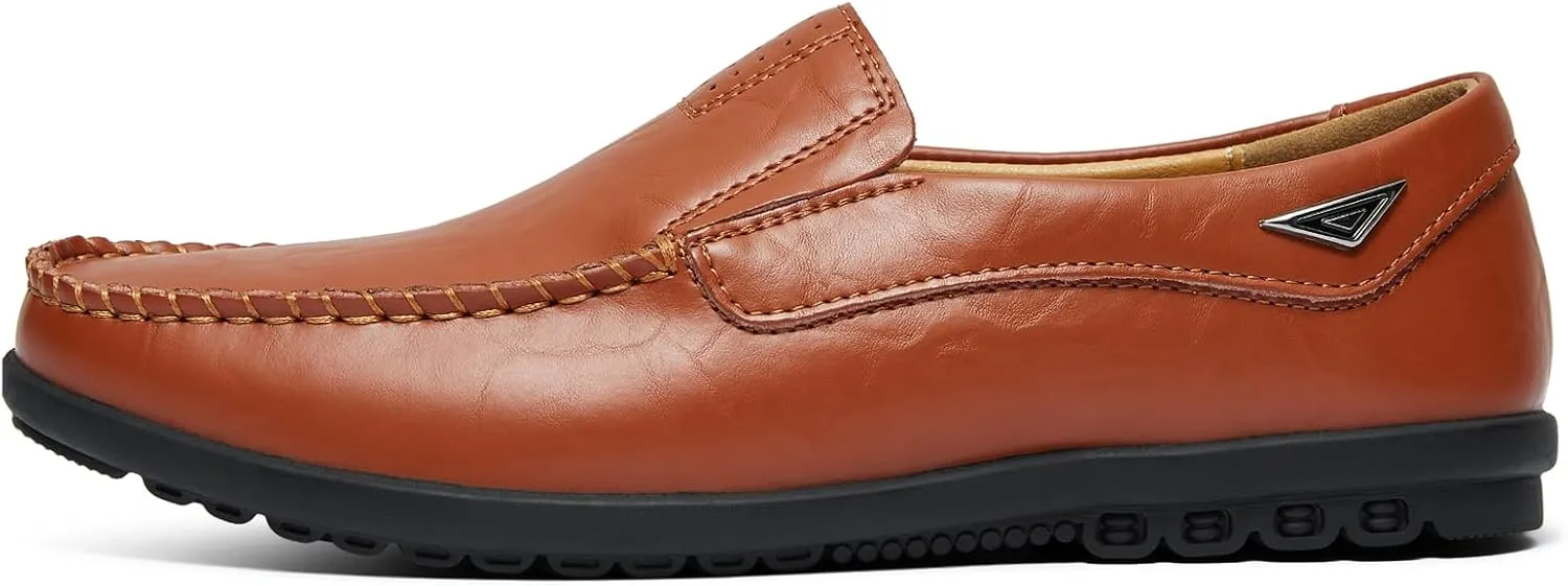 Go Tour Men??s Casual Leather Fashion Slip-on Loafers Shoes