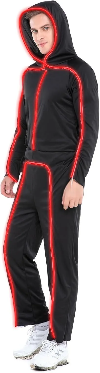 HSCTEK Light-up Adult Stick Figure Costume