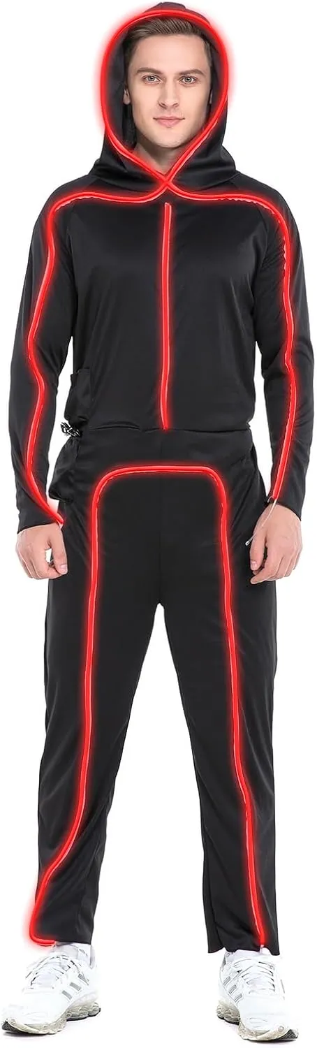 HSCTEK Light-up Adult Stick Figure Costume