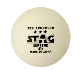 Iconic High Performance 3 Star Supreme Table Tennis (T.T) Balls| Advanced 40 mm Ping Pong Balls for Training | Tournaments and Recreational Play| Durable for Indoor/Outdoor Game-White(Packof3)