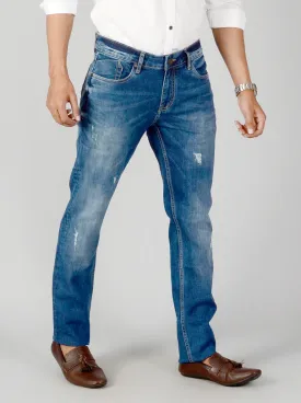 Ink Blue Washed Slim Fit Jeans | JadeBlue