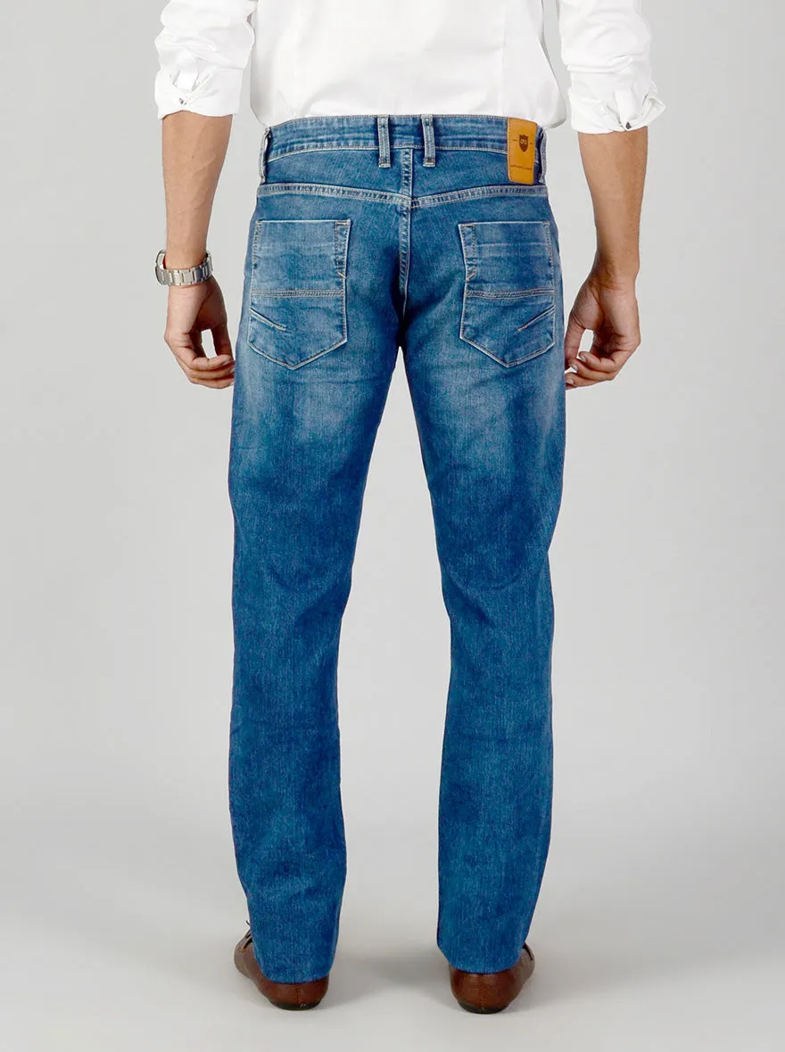 Ink Blue Washed Slim Fit Jeans | JadeBlue