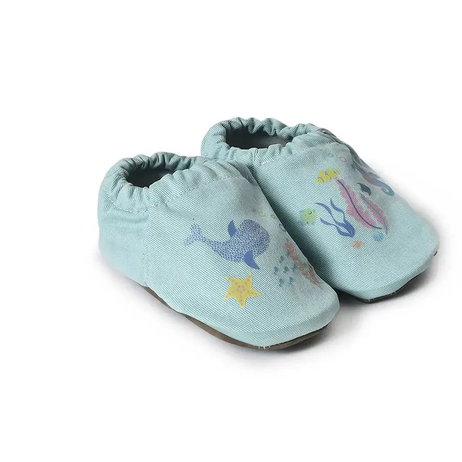 Kids Sea Animal Print Booties