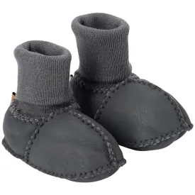 Kip & Co Baby Booties - Dark Grey