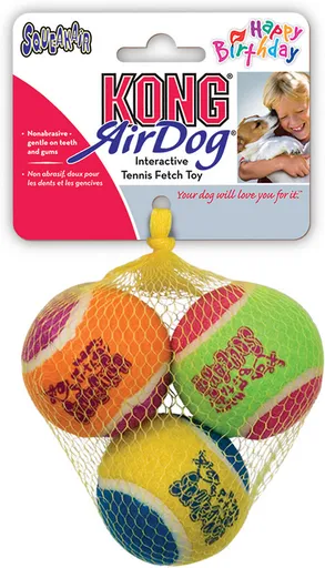 Kong Tennis Ball Birthday 3 Pack Medium
