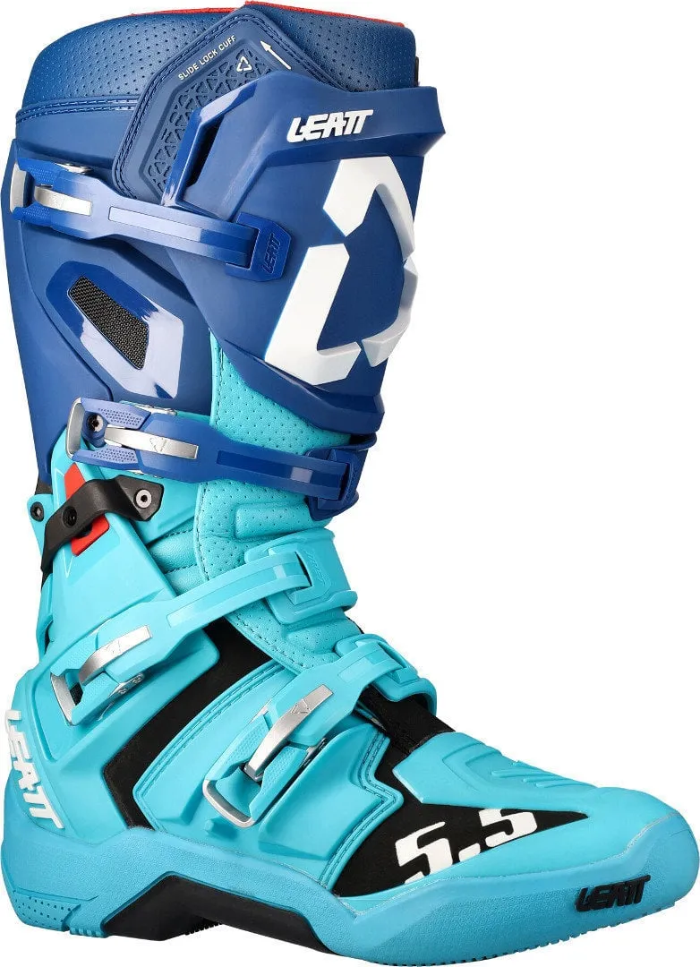Leatt GPX 5.5 FlexLock Motocross Boots, Dark Blue/Light Blue
