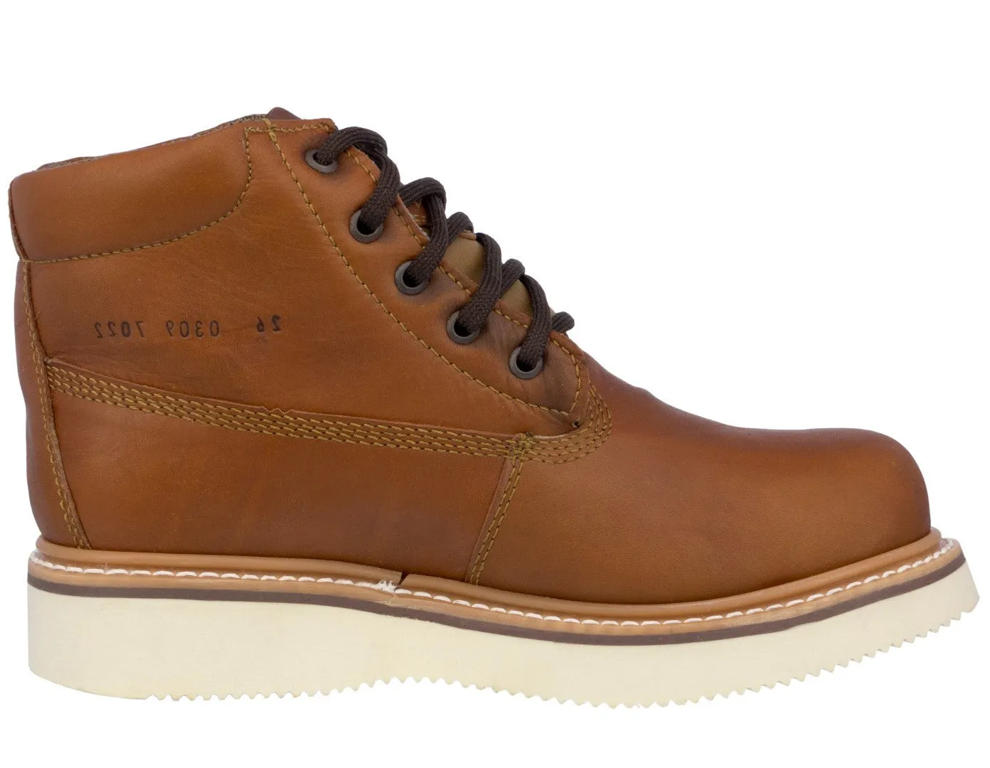 Mens 600RA Honey Brown Work Boots Slip Resistant - Soft Toe