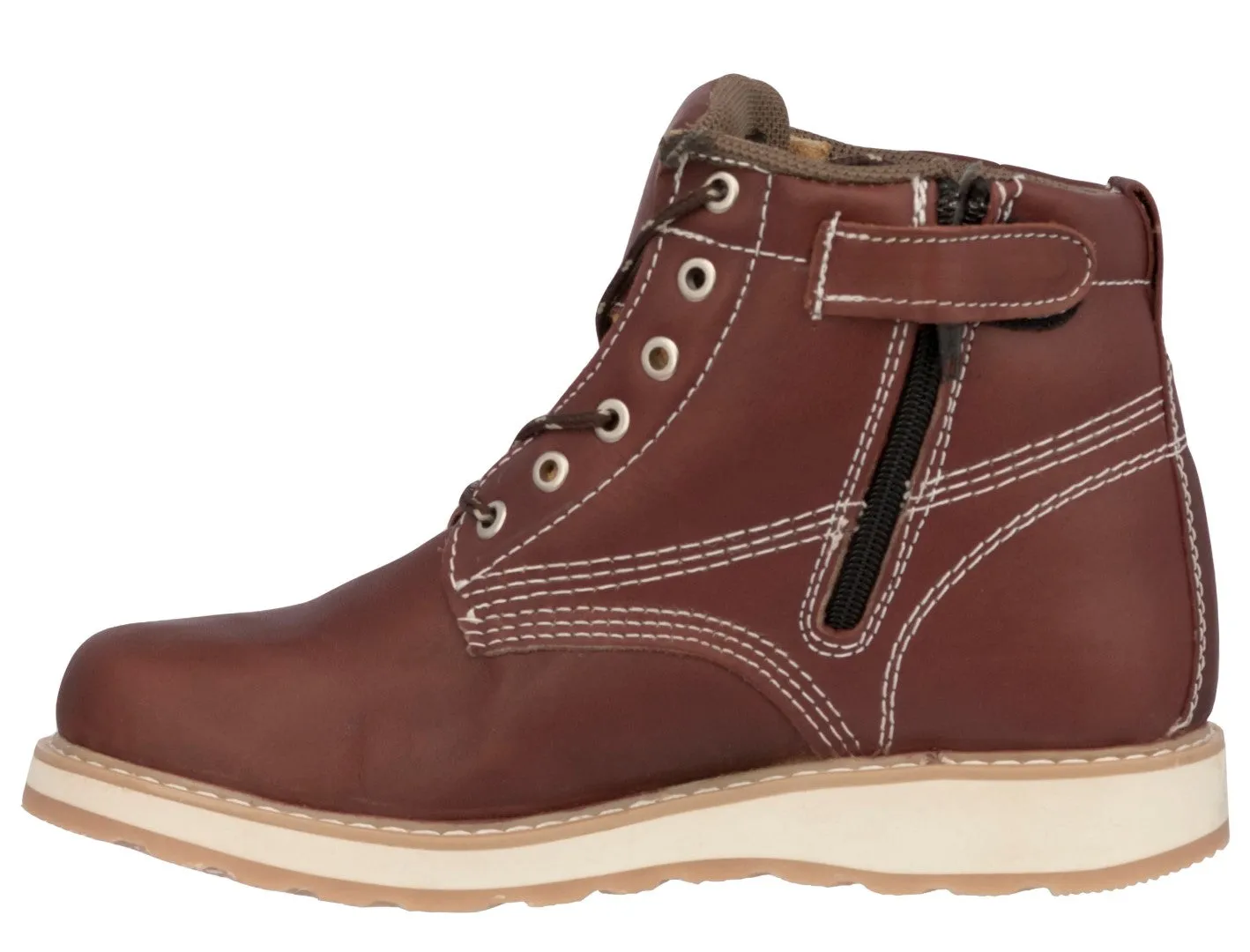 Mens Chedron Work Boots Genuine Leather Lace Up Safety Oil Resistant Shoes