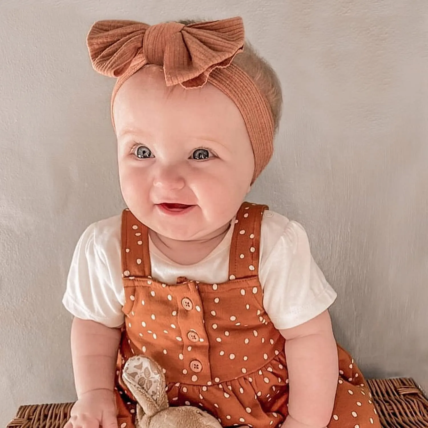 Niceye Baby Girls Headbands with Bows Handmade Hair Accessories Stretchy Hairbands for Newborn Infant Toddler
