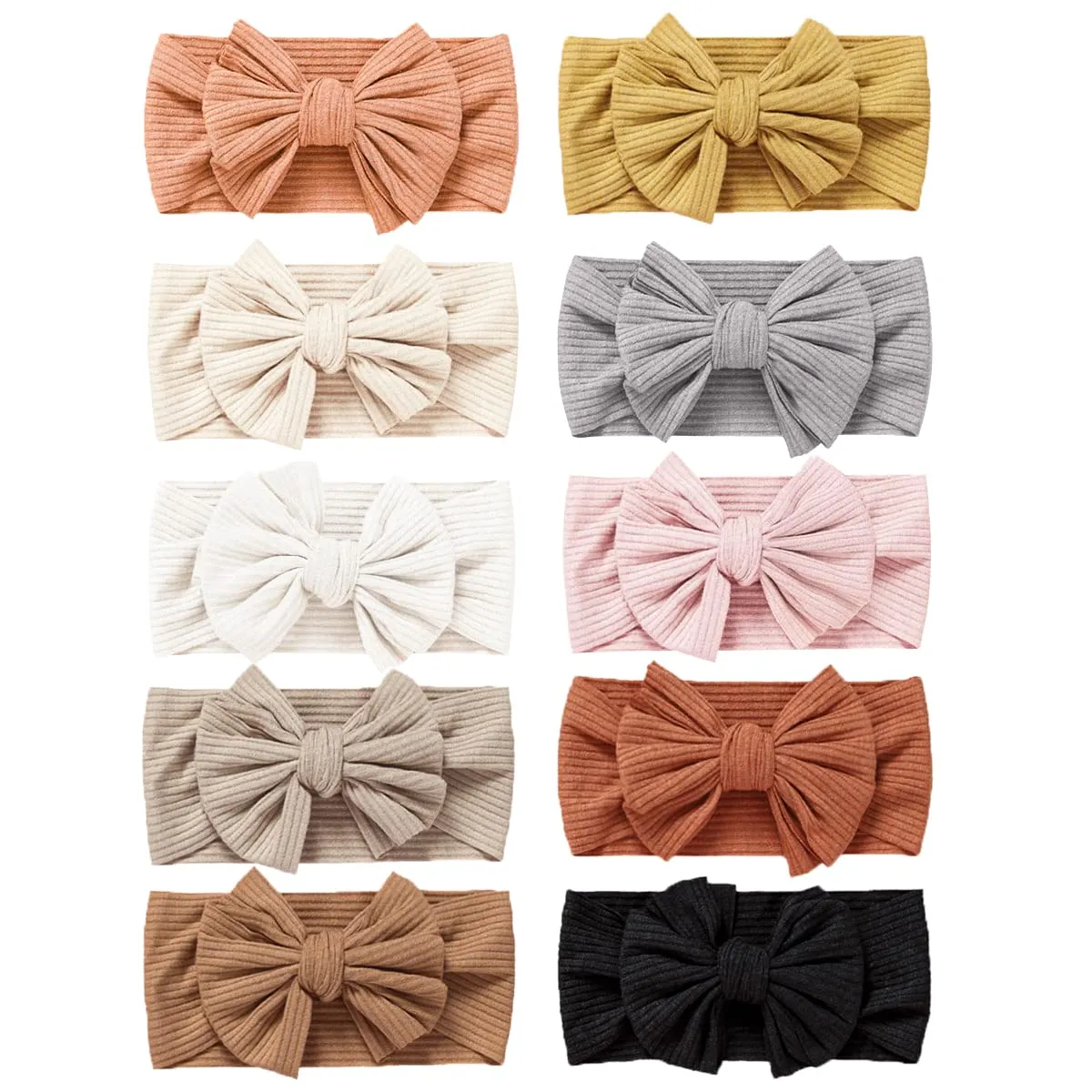 Niceye Baby Girls Headbands with Bows Handmade Hair Accessories Stretchy Hairbands for Newborn Infant Toddler