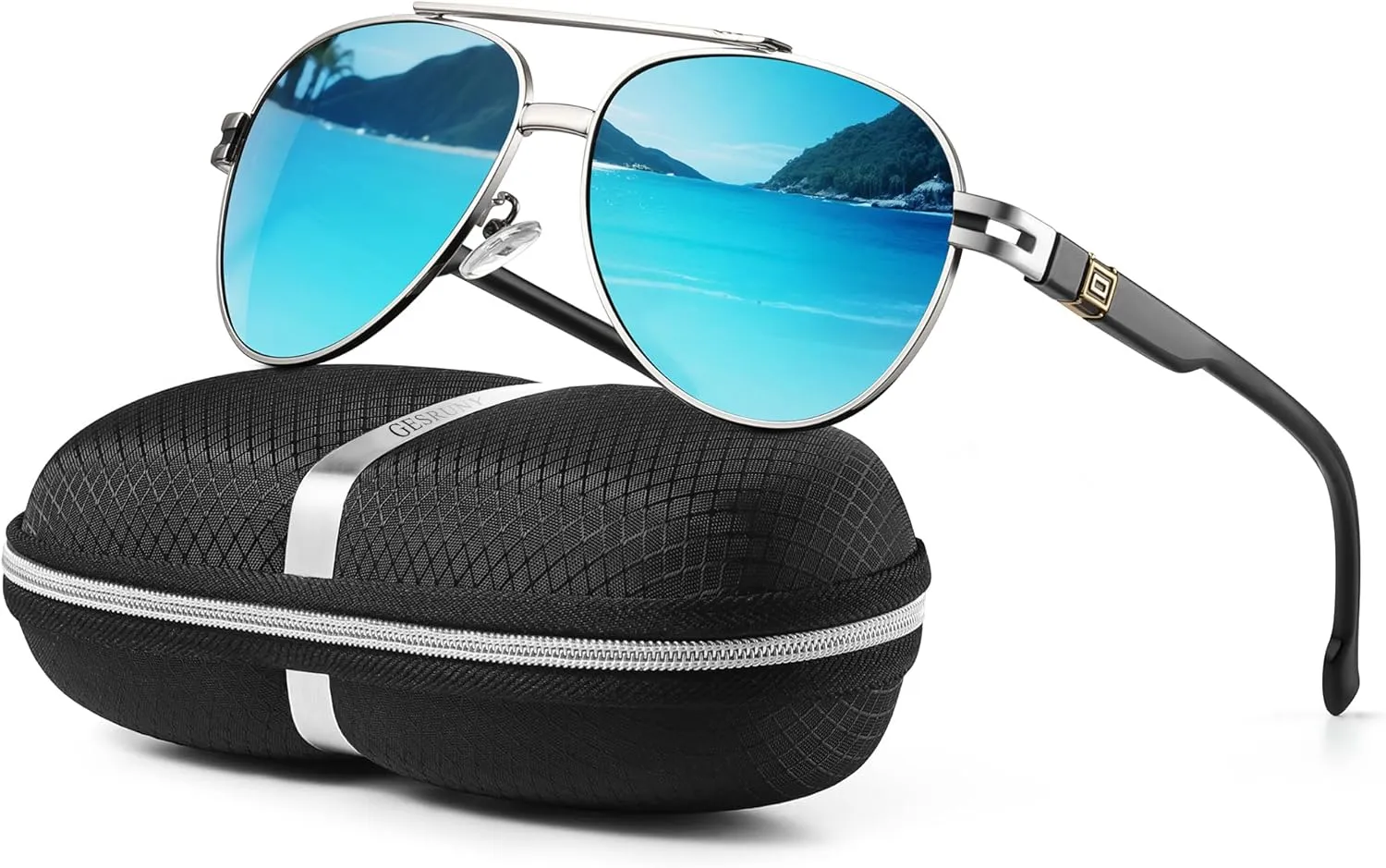 Polarized Aviator Sunglasses for Men Women- Fashion Shades Retro Sun Glasses Driving Fishing Golf UV Protection