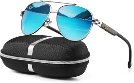 Polarized Aviator Sunglasses for Men Women- Fashion Shades Retro Sun Glasses Driving Fishing Golf UV Protection