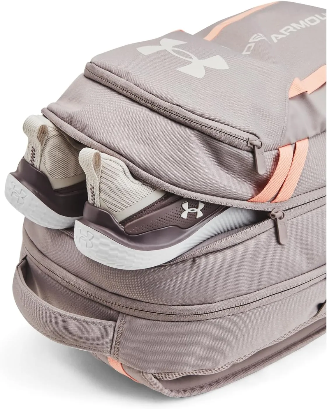 UA Hustle 6.0 Backpack - Tetra Gray - One Size