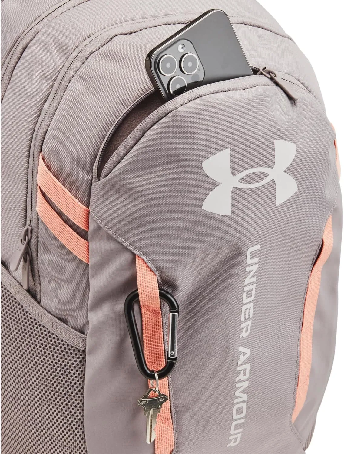 UA Hustle 6.0 Backpack - Tetra Gray - One Size