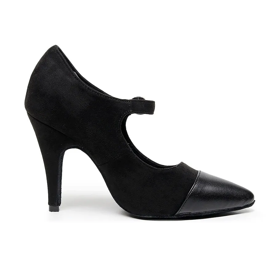 Women's 10cm Heel Velvet Dance Heels Ballroom Dance Shoes