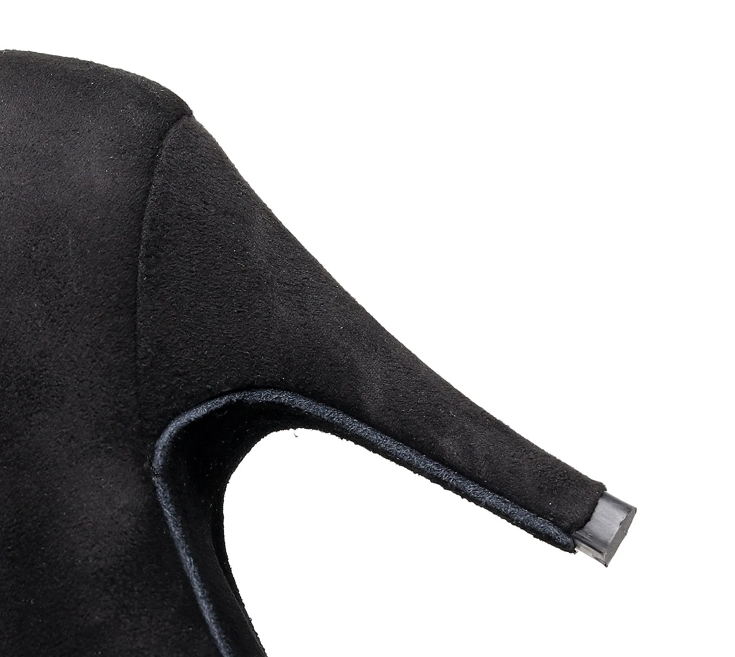 Women's 10cm Heel Velvet Dance Heels Ballroom Dance Shoes
