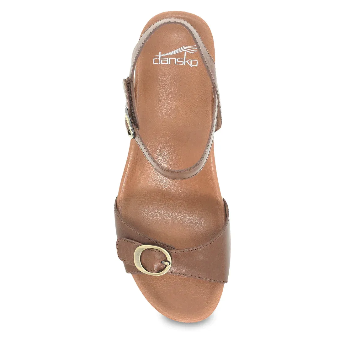 Women's Dansko Arielle Color: Tan Glazed Leather Sandal