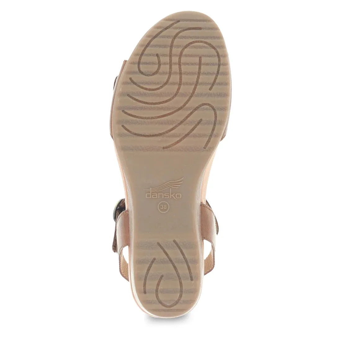 Women's Dansko Arielle Color: Tan Glazed Leather Sandal