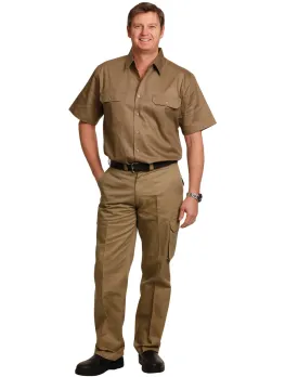 WP13 Men's Heavy Cotton Pre-Shrunk Drill Pants Long Leg